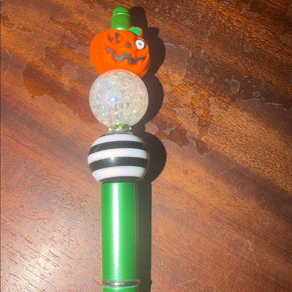 Green and Orange Halloween Pen